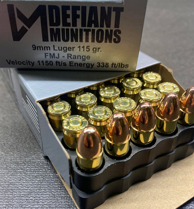 9mm Luger 115gr FMJ – 50rd