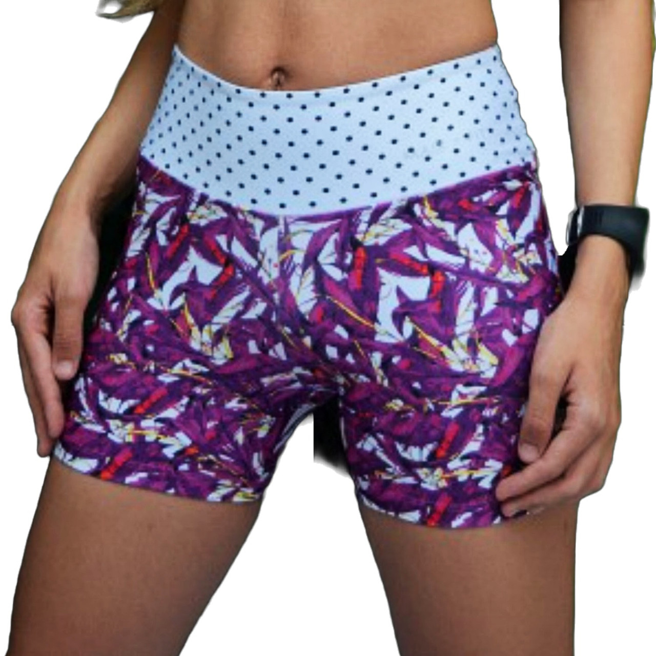 Persimmona Raspberria Shorts | Quick-Dry Performance Shorts in Multicolor Raspberry