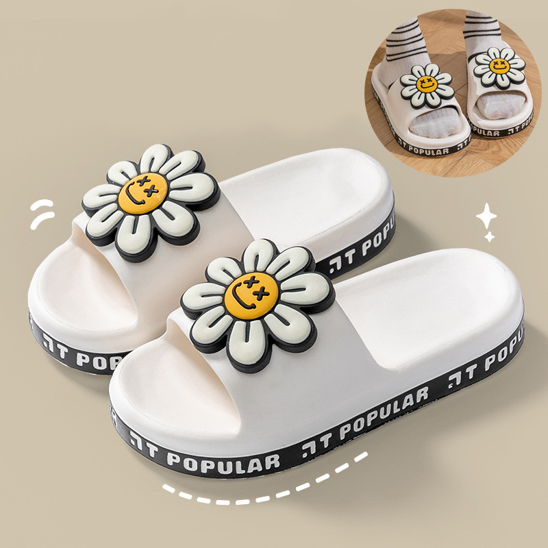 Floral Garden Slippers - Women's Fashion Indoor Anti-Slip Bathroom Shoes