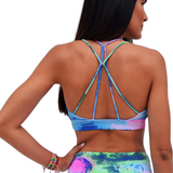 Designed for maximum comfort and performance, the Persimmona Marina Sports Bra offers high contrast and breathability.