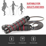 Jump Rope Gym Aerobic Exercise: Burn Calories and Fat Efficiently with Adjustable Bearing Speed Fitness Rope