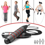 Achieve Your Fitness Goals: High-Quality PVC Coated Cable Ensures Durability and Comfort - Adjustable Jump Rope for Effective Workouts