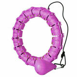 Adjustable Size: Our fitness hula hoop is designed to fit different body types, with 24 detachable parts that can be easily adjusted to suit your needs. The buckle design ensures a secure fit for waist sizes of all sizes.