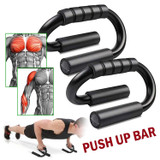 Sturdy Construction - Foam Grip Push Up Bars.