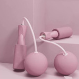 Jump rope with a weighted ball, and exercise at any time