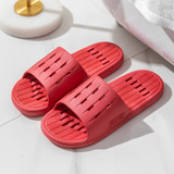 Red Summer Home Slipper with Hollow Design