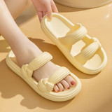 Women's Bow Design Slippers Fashion Summer New House Shoes For Women Thick-soled nonslip