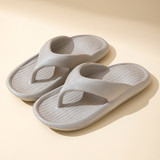 Grey non-slip beach sandals for outdoor wear.