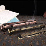 Top view of guqin-style copper incense burner