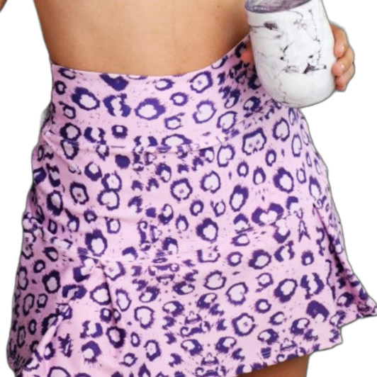PINK LEOPARD ROSA SKORT