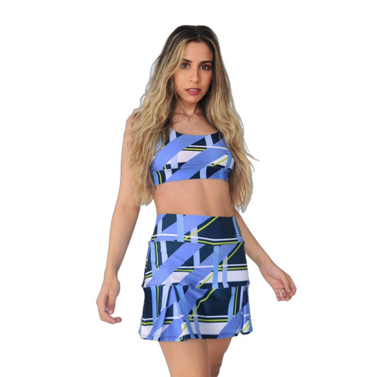 Veronika Sports Bra in Cloud Burst: Elevate your workout with this breathable and quick-drying sports bra by Persimmona.