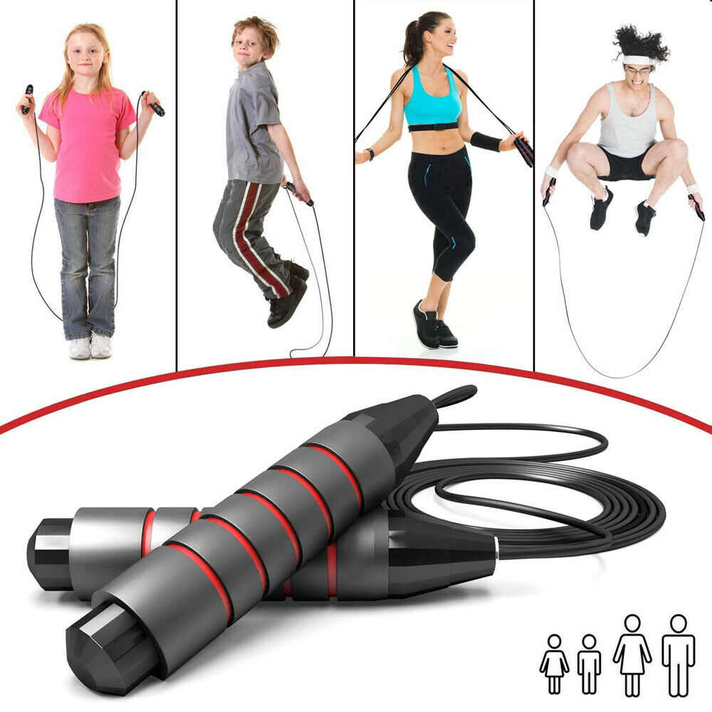 Achieve Your Fitness Goals: High-Quality PVC Coated Cable Ensures Durability and Comfort - Adjustable Jump Rope for Effective Workouts