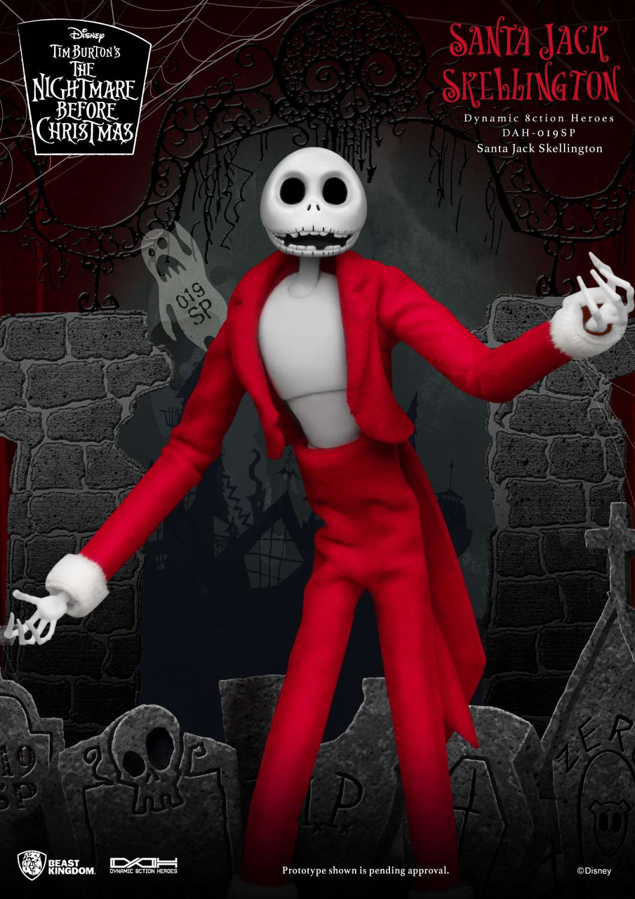  Beast Kingdom The Nightmare Before Christmas: Jack Skellington  DAH-019 Dynamic 8ction Heroes Action Figure, Multicolor : Toys & Games