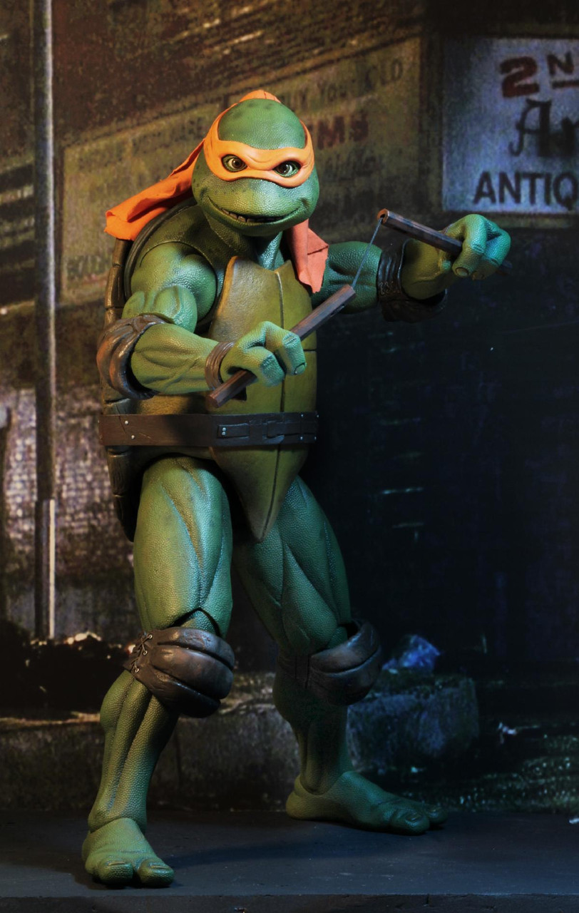 NECA TMNT (1990 Movie) Michelangelo 1:4 Scale Figure