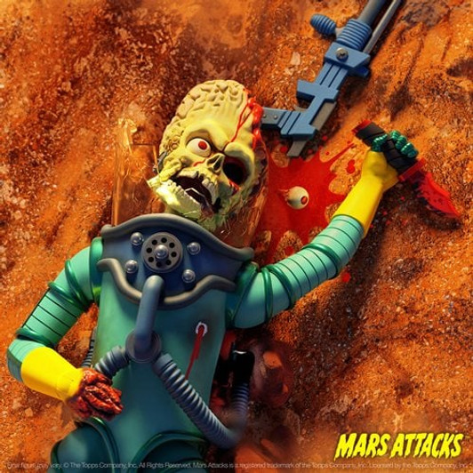 Super7 Mars Attacks ULTIMATES! Martian (Smashing The Enemy) - 7" Scale Figure