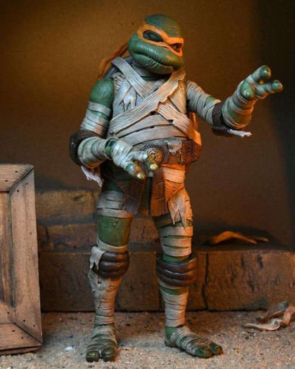 NECA Universal Monsters x TMNT: Ultimate Michelangelo as The Mummy - 7" Scale Action Figure