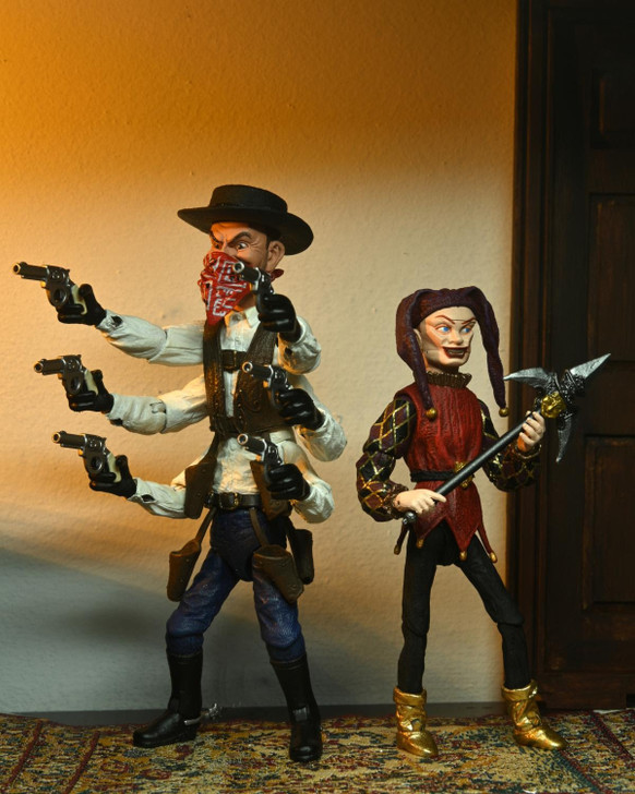 Puppet Master – 7″ Scale Action Figures – Ultimate Six-Shooter & Jester  2-pack –