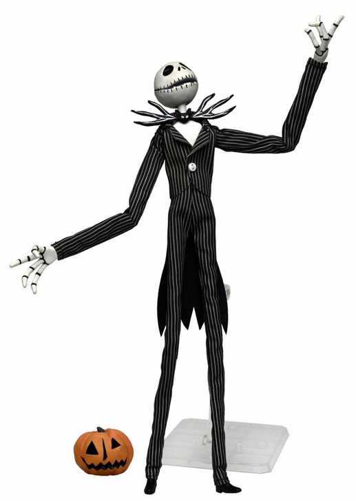 The Nightmare Before Christmas: Jack Skellington with Pumpkin - Clothed Articulated Figure