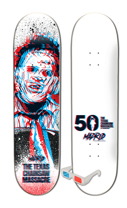 The Texas Chainsaw Massacre (1974) - Limited Edition Headcheese 3D Skate Deck