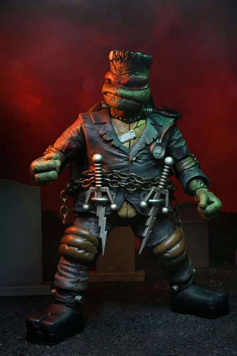 NECA Universal Monsters x TMNT - 7" Scale Action Figure - Ultimate Raphael as Frankenstein's Monster
