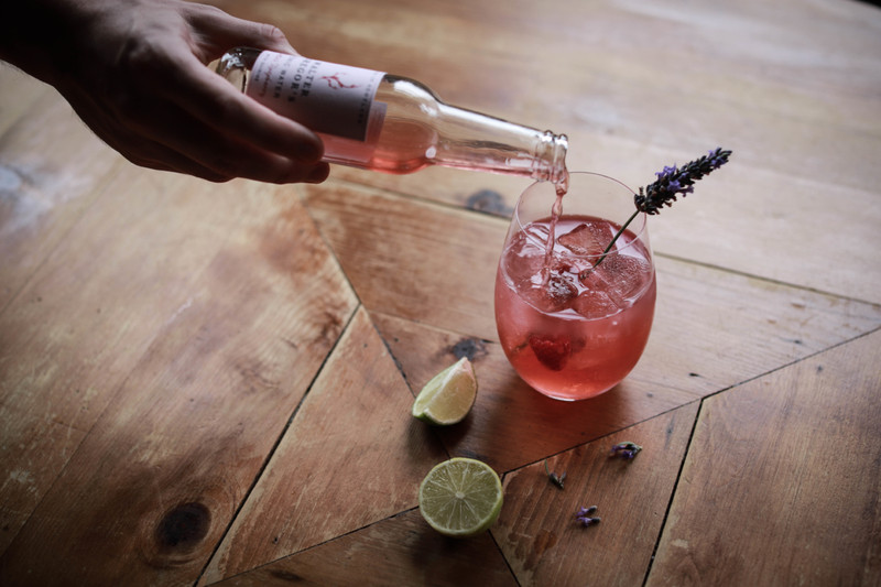 Scottish Raspberry - Rock Rose Gin with Fresh Raspberries