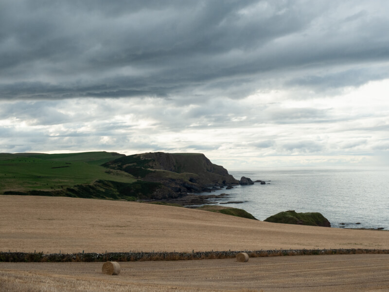 view of the Aberdeenshire coast