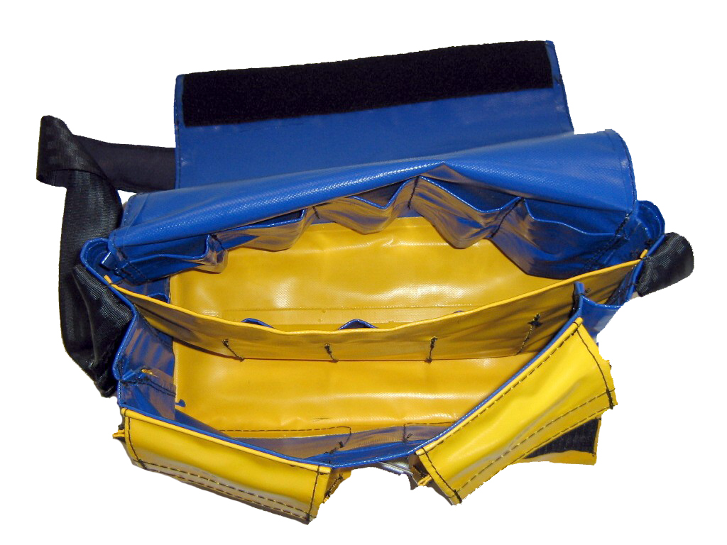 Small Toolbag with Double Front Pockets Tool bag Hard Moulded Base