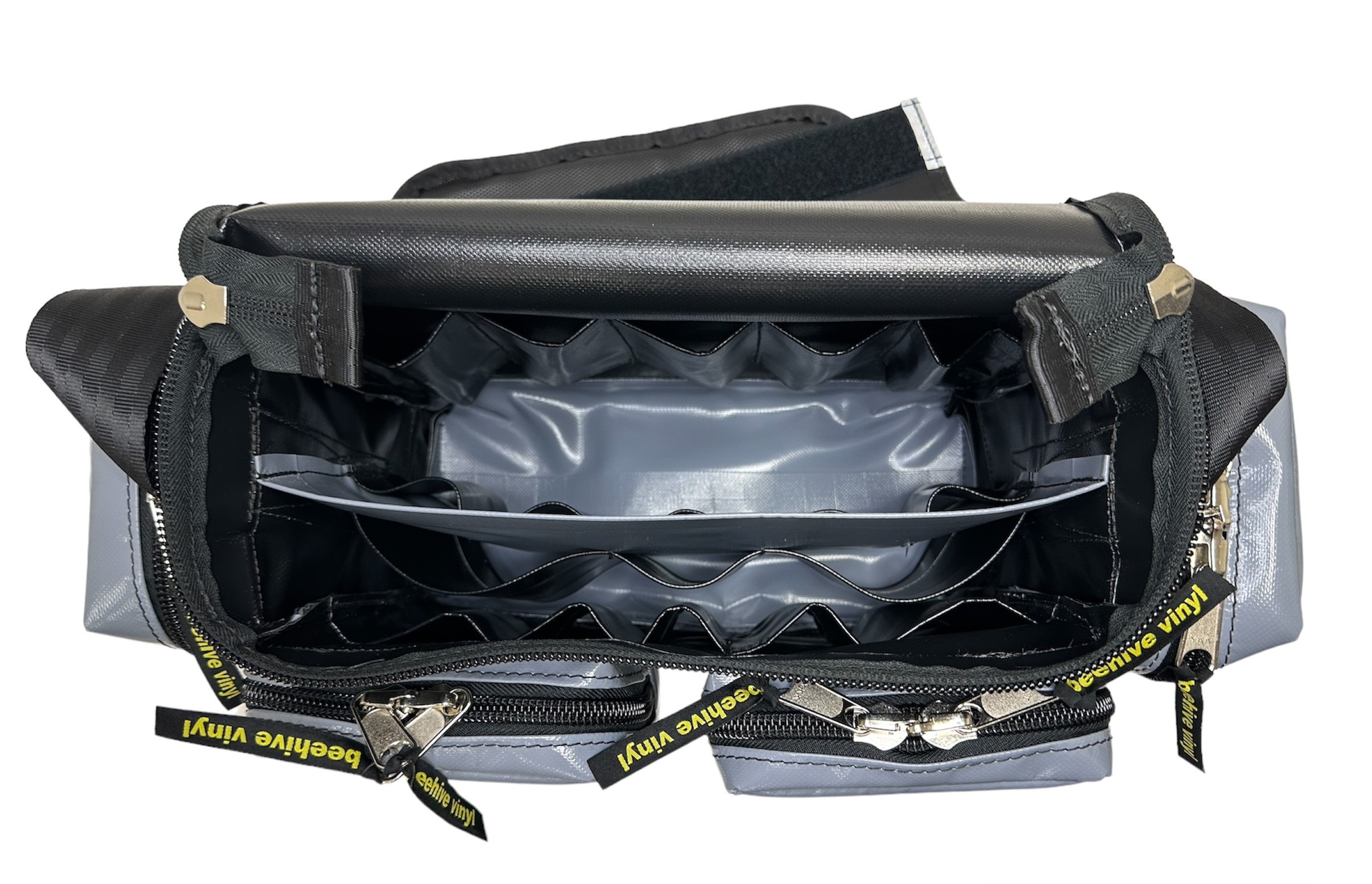 Fully Lockable Zippable Commissioning Toolbag with Side Pockets & Hard Moulded Base
