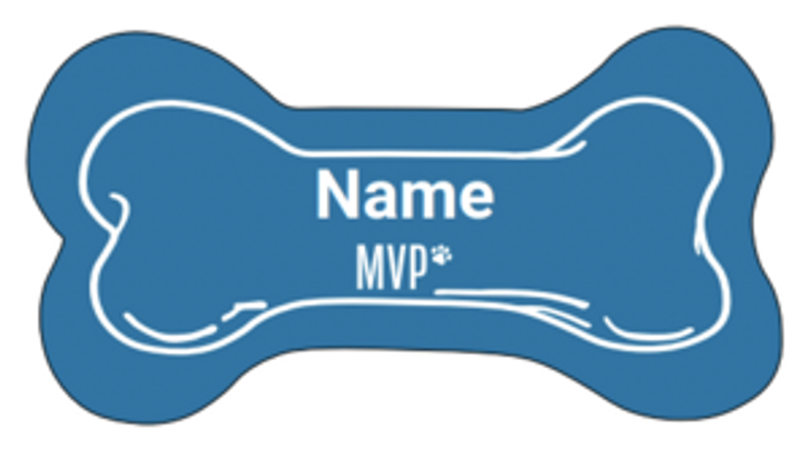 Bone Shaped Name Badge