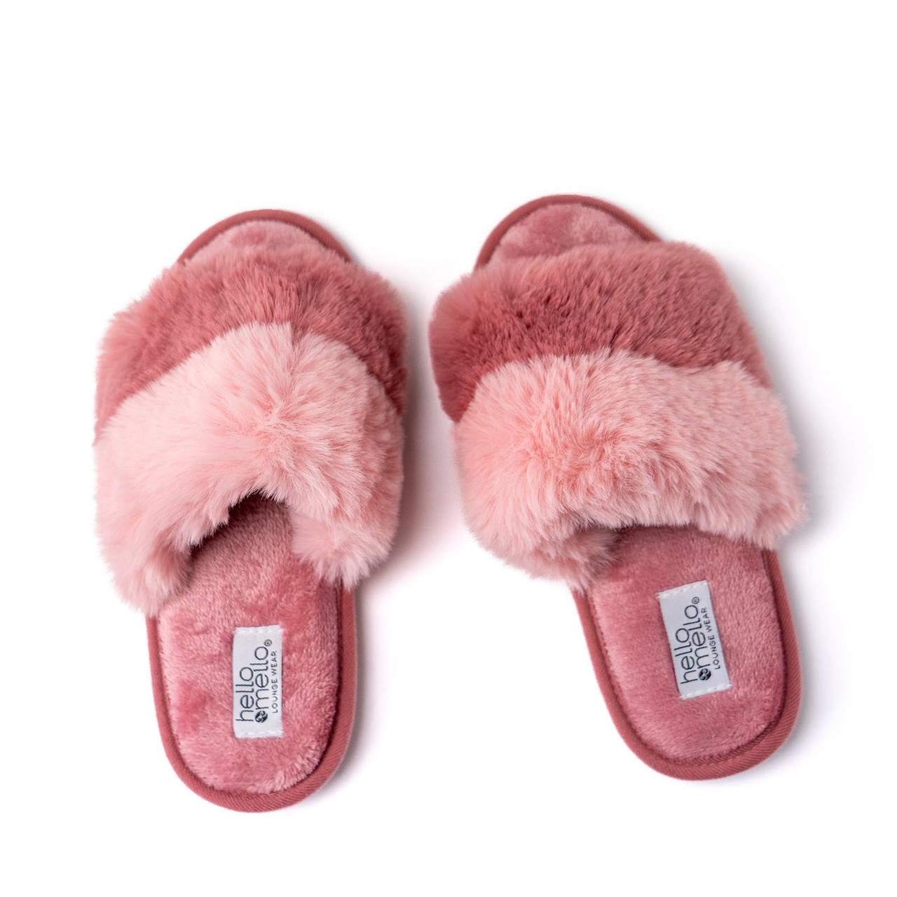 Cotton Candy Puff Slippers Hello Mello