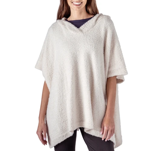 Cream Always Cozy Hooded Poncho