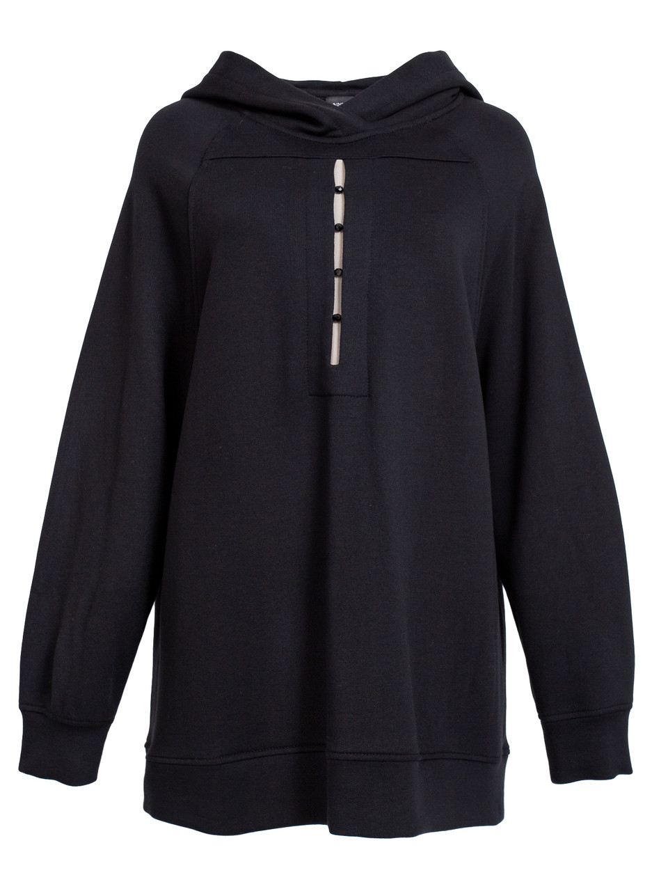 Hoodie with cut out on sale front