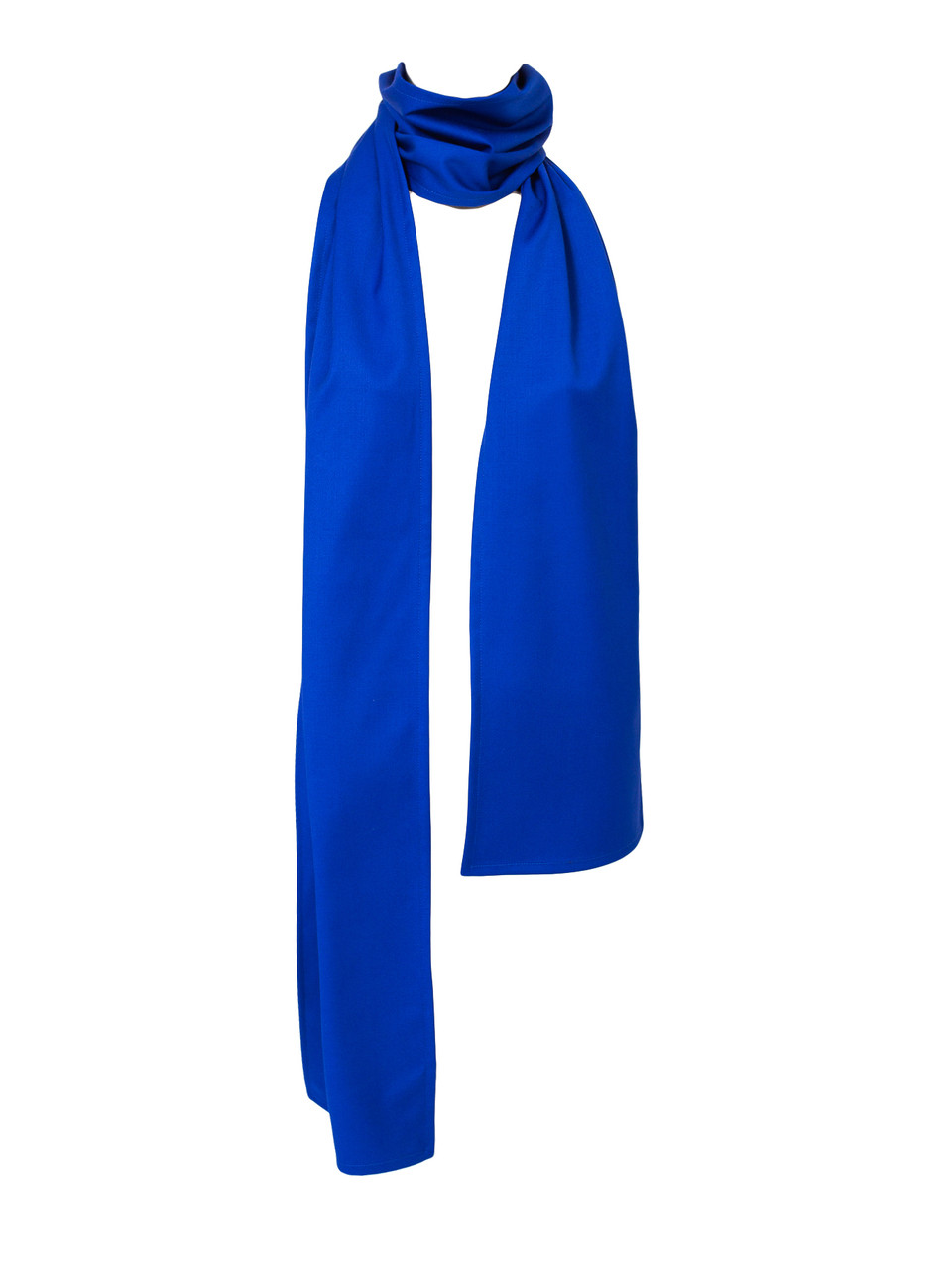 Cobalt blue sales silk scarf