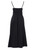 Black Slim Fit  Midi Dress  With Overskirt Detail | JOZEPHINE