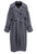Blue Plaid  Pattern Wool Coat |  NATALIE