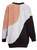 Color Block Brushed Fleece Oversized Sweatshirt   |  GOSLING