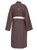 Coffee Linen Long Kimono Robe | SHANNON