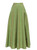 Olive Green Silk-taffeta Flare-Ball Skirt With Pleat Detailing| SAOIRSE
