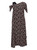 Floral Asymmetric Trapeze Silhouette  Midi Dress | LAURA