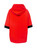 Red Sweat Hoodie With 3/4 Sleeves and Ruched Front  | ROMA