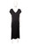 Black Silk-Satin Loose Fit Viscose Midi Dress | NORMA