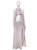 Silver Lamé  Maxi Gown With Frill | TALIJA
