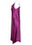 Purple Asymetric Satin Viscose Slip Dress | DIANA