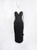 Black Jacquard Slim Fit Midi Dress | JUN