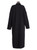 Black Wool Double Knited Coat | SOYOKO