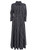 Black Striped Soft Cotton Popeline Maxi Shirt Dress | AKIRA