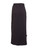 Dark Brown Punto Roma Jersey Wrap Pencil Skirt  With Ribbons | HISA