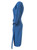 Blue Body-Con Power Midi Dress With Ruching  | AYA