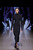 Black Punto-Roma Elastic Jersey  High Slit Dress | AKEMI LONG