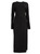 Black Punto-Roma Elastic Jersey Midi Dress | AKEMI